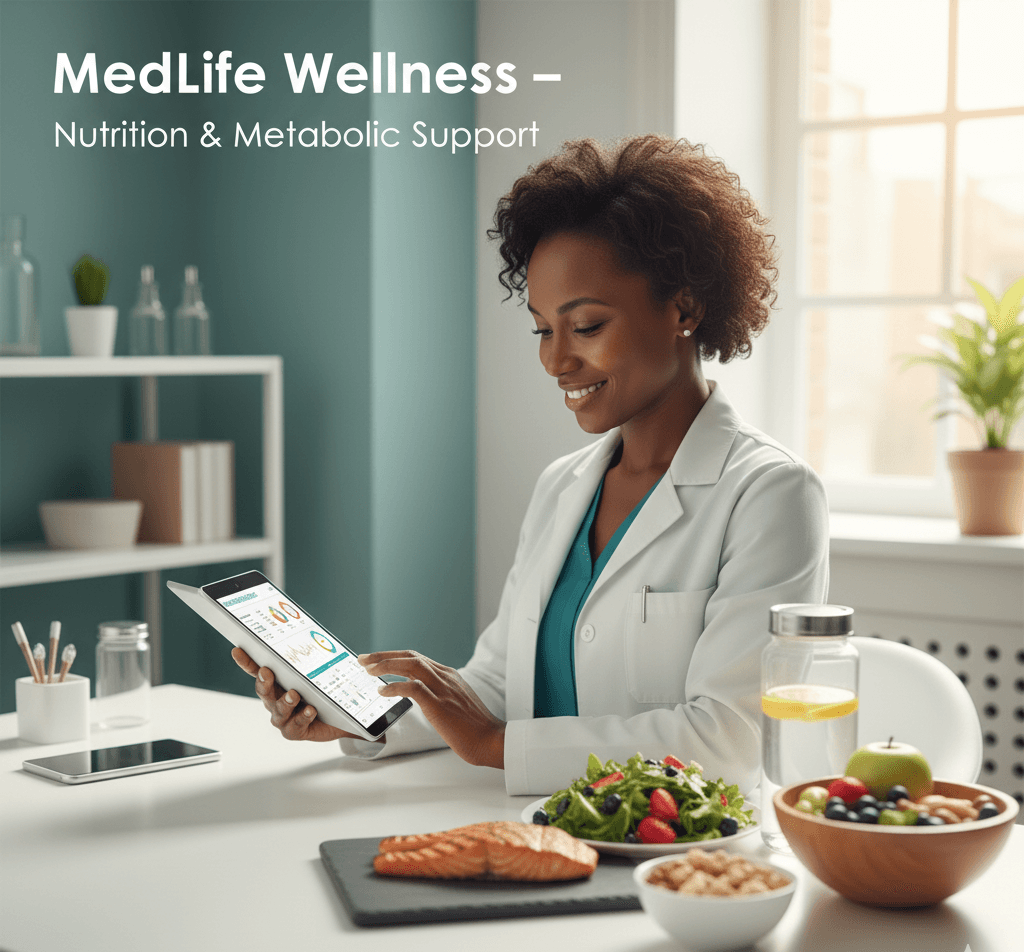 Compassionate care team member greeting a patient on a video call.